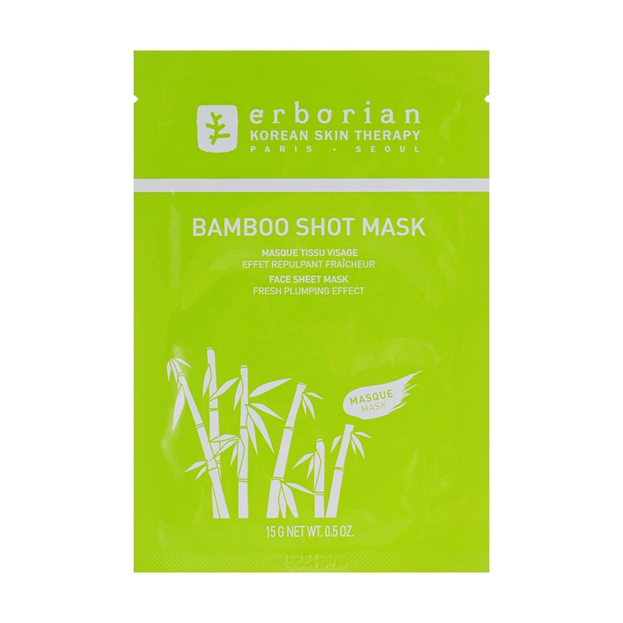 Уцінка! Зволожувальна тканинна маска для обличчя Erborian Bamboo Shot Mask, 15 г
